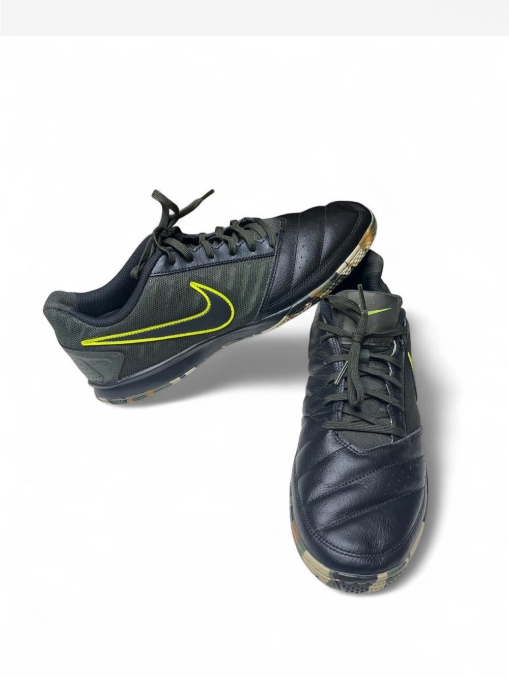 Nike FC247 Gato II Black Camo Indoor Soccer Shoes Men’s 11.5